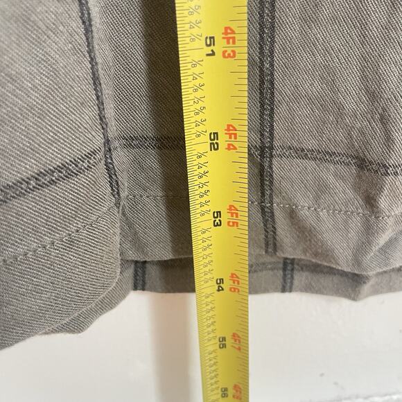 NWT Maxi Dress XL Gray Windowpane Plaid Tencel Sleeveless Side Slit Minimalist - Picture 8 of 8